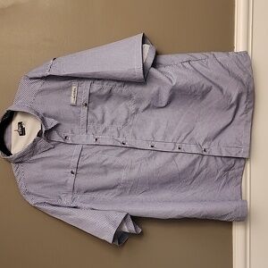 Habit Blue Casual Button Down Shirt